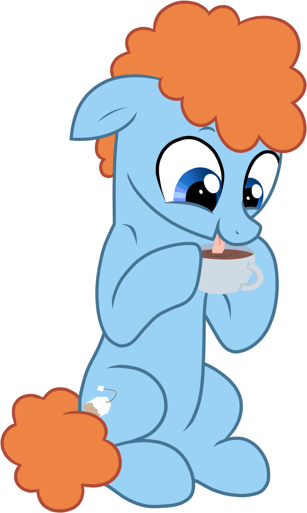 Wingedwolf94, Drinking, Floppy Ears, Food, Looking - Cartoon (1024x1698)