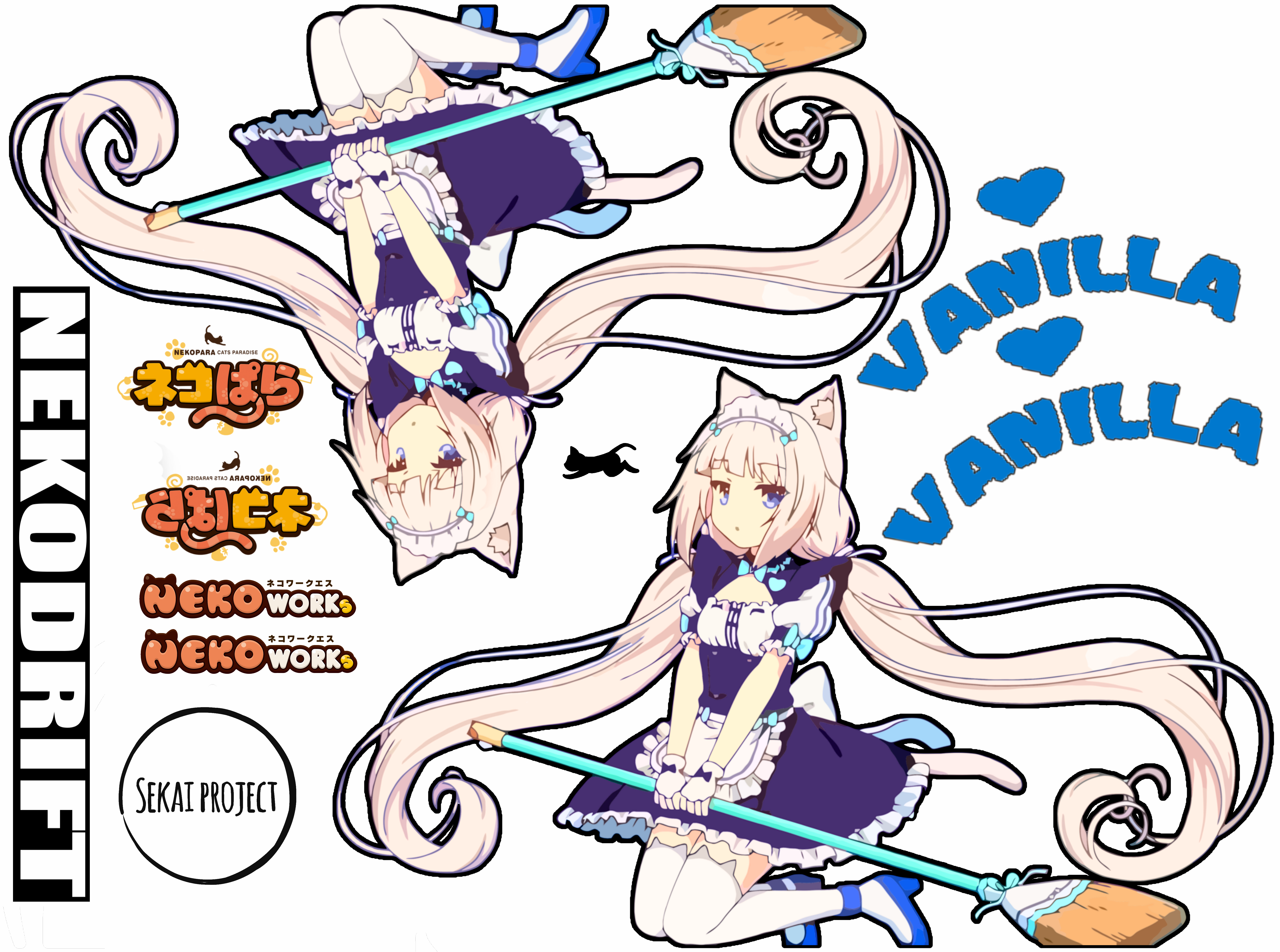 My Sticker Sheet For 1/10th Scale Vanilla Itasha - Cartoon (6000x4463)