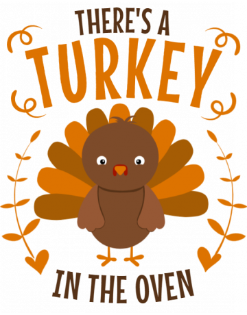 Turkey In The Oven Mommy - Illustration (360x460)