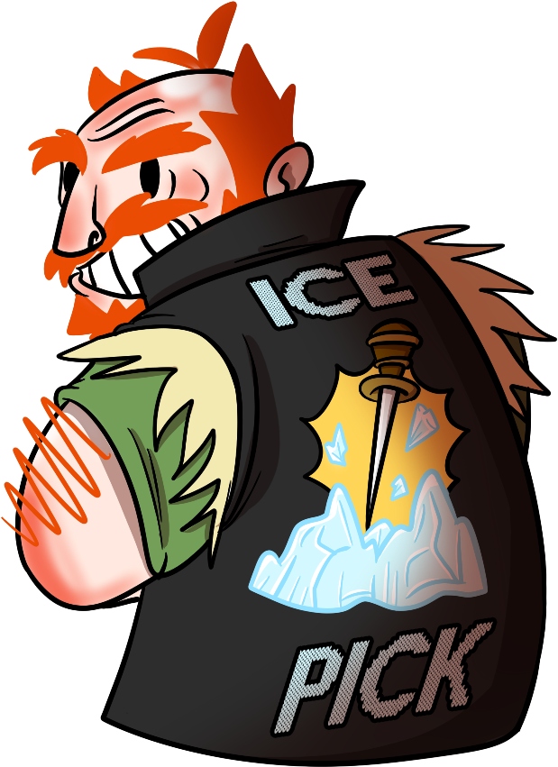 “ It's The Hot New Biker On The Block, Ice Pick - Illustration (1000x1000)