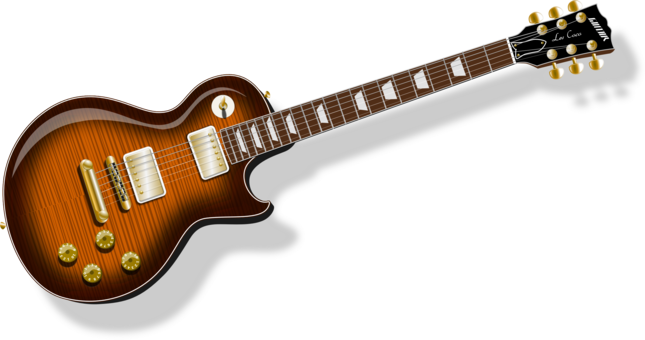 Gibson Les Paul Electric Guitar String Music - Electric Guitar Transparent Background (645x340)