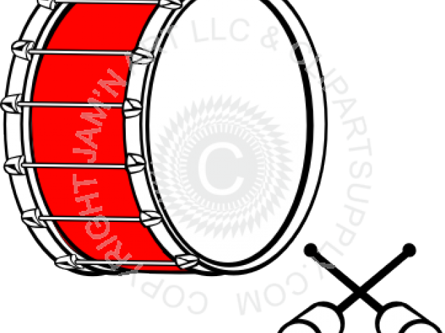 Band Clipart Bass Drum - Bass Drum Instrument Clipart (640x480)