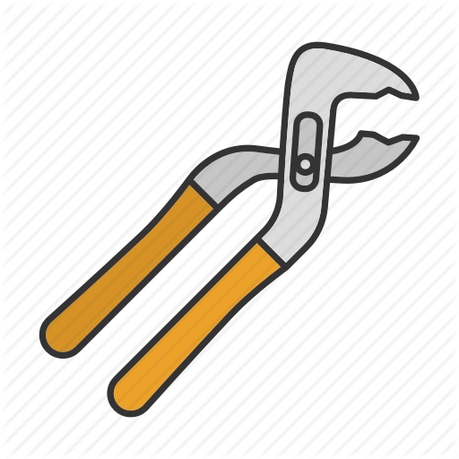 Construction Tools Filled - Tongue-and-groove Pliers (512x512)