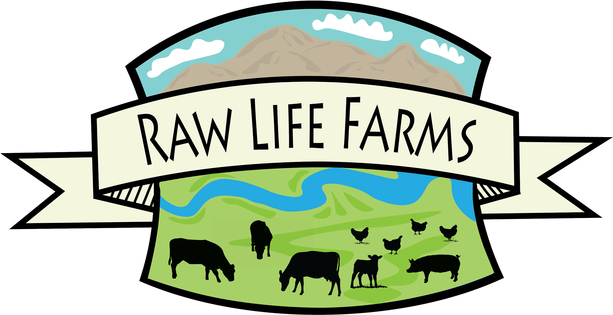 Raw Life Farms Logo - Raw Life Farms Logo (2048x1240)