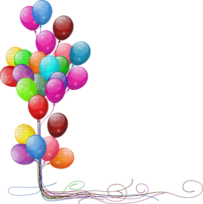 Globos Cumpleaños Png Clipart Birthday Clip Art - Ballon De Fete Png (398x400)