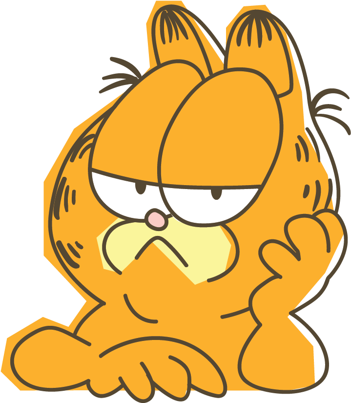 Medium Resolution Of Garfield Line Messaging Sticker - Medium Resolution Of Garfield Line Messaging Sticker (1000x1000)