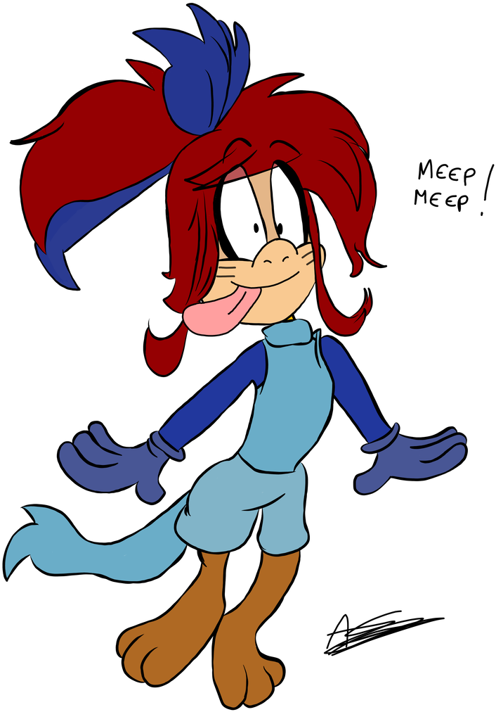 Sanzas As The Road Runner By Aso-designer - Cartoon (754x1060)