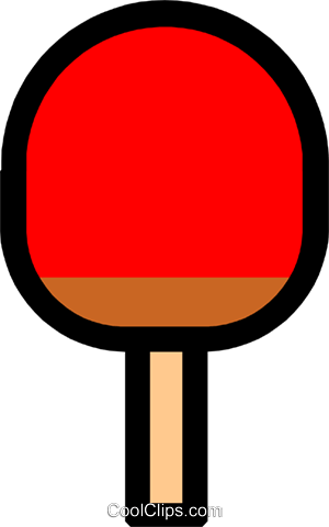 Table Tennis Racket Royalty Free Vector Clip Art Illustration - Table Tennis Racket Royalty Free Vector Clip Art Illustration (300x480)