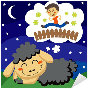 Black Sheep Counting Children Jumping Over A Fence - Sheep (400x400)