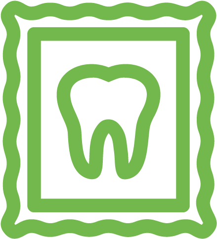Tooth On A Frame Icon - Dentistry (500x500)