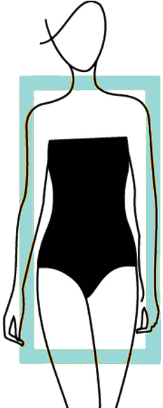 Png Library Judy Wear Boutique Chandler Az Rectangle - Pear Body Type Drawing (294x582)