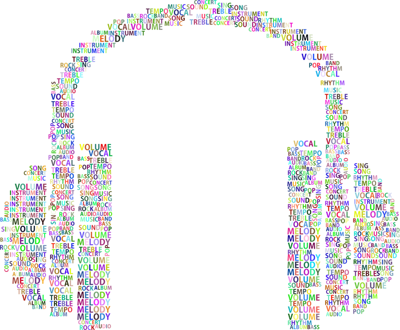 Song Clipart Melody - Transparent Background Headphones Png (806x665)
