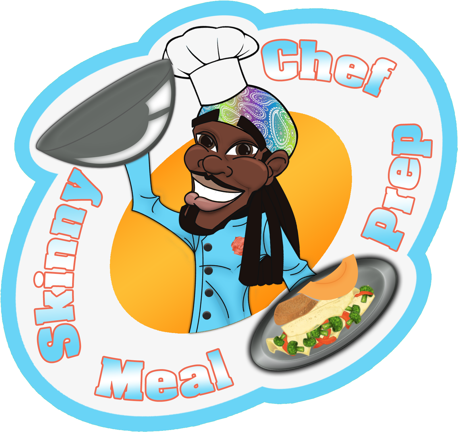 Skinny Chef Meal Prep - Cartoon (1640x1544)