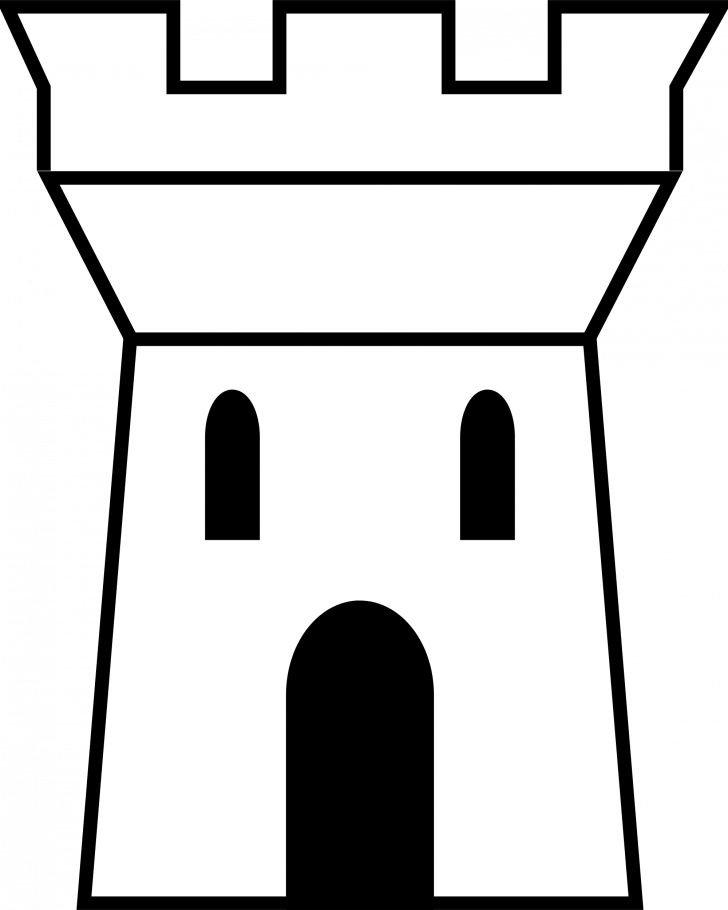 Medium Size Of How To Draw A Princess Castle Step By - Castle Tower Clip Art (728x910)