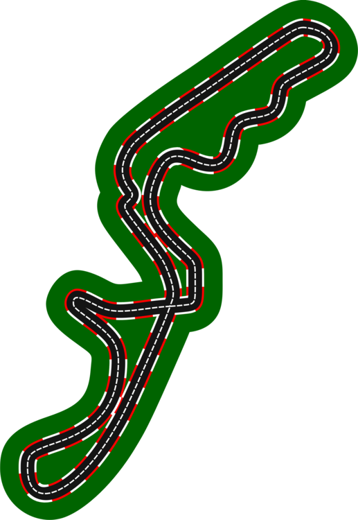 Formula 1 Suzuka Circuit Race Track Auto Racing Motorsport - Top View Race Track Clipart (517x750)