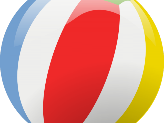 Beach Ball Clipart Pool Party - Sphere (640x480)