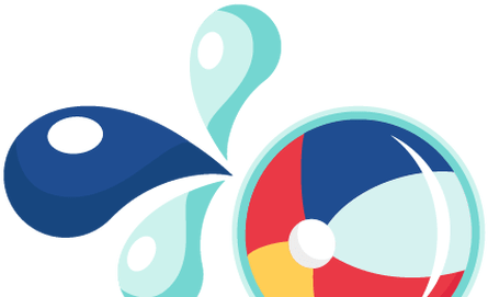 Beachball Vector Pool Party - Clip Art (450x300)