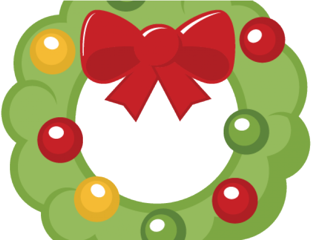 Christmas Wreath Cuttable Clipart (640x480)