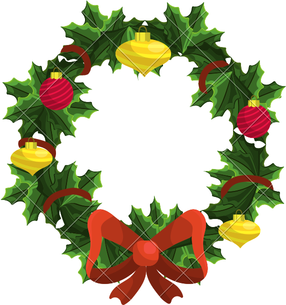 Christmas Wreath Garland With Christmas Design - Christmas Day (800x800)