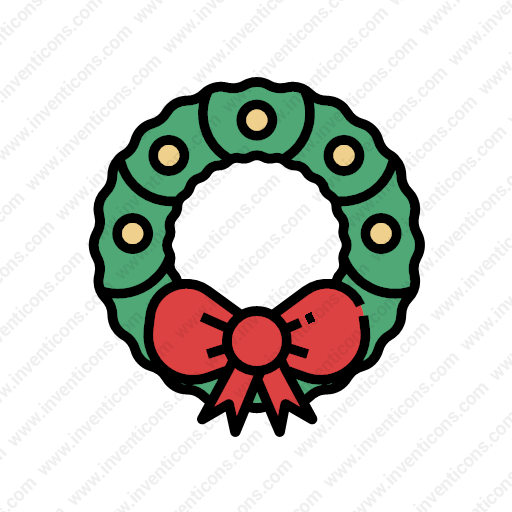 Christmas Wreath - Circle (512x512)