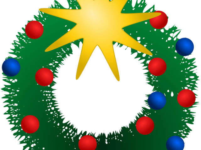 Christmas Wreaths Clipart - Festive Images Clip Art (640x480)