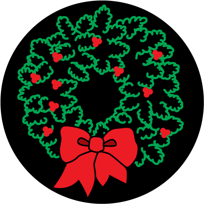 Holiday Wreath - Circle (800x800)