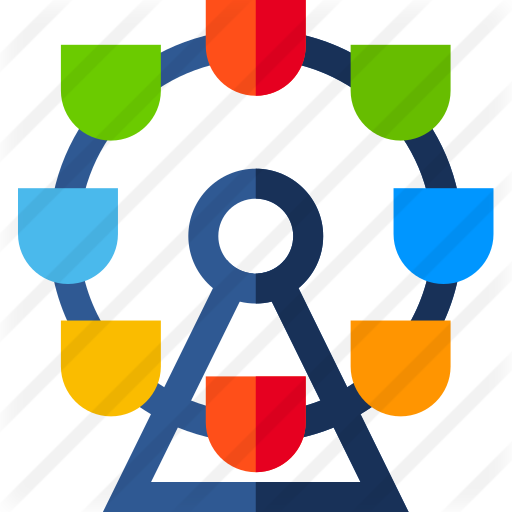 Ferris Wheel Free Icon - Circle (512x512)