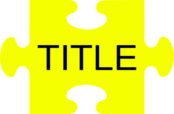 Puzzle Piece Title Clip Art At Clkercom Vector Online - Puzzle Piece Title Clip Art At Clkercom Vector Online (600x395)