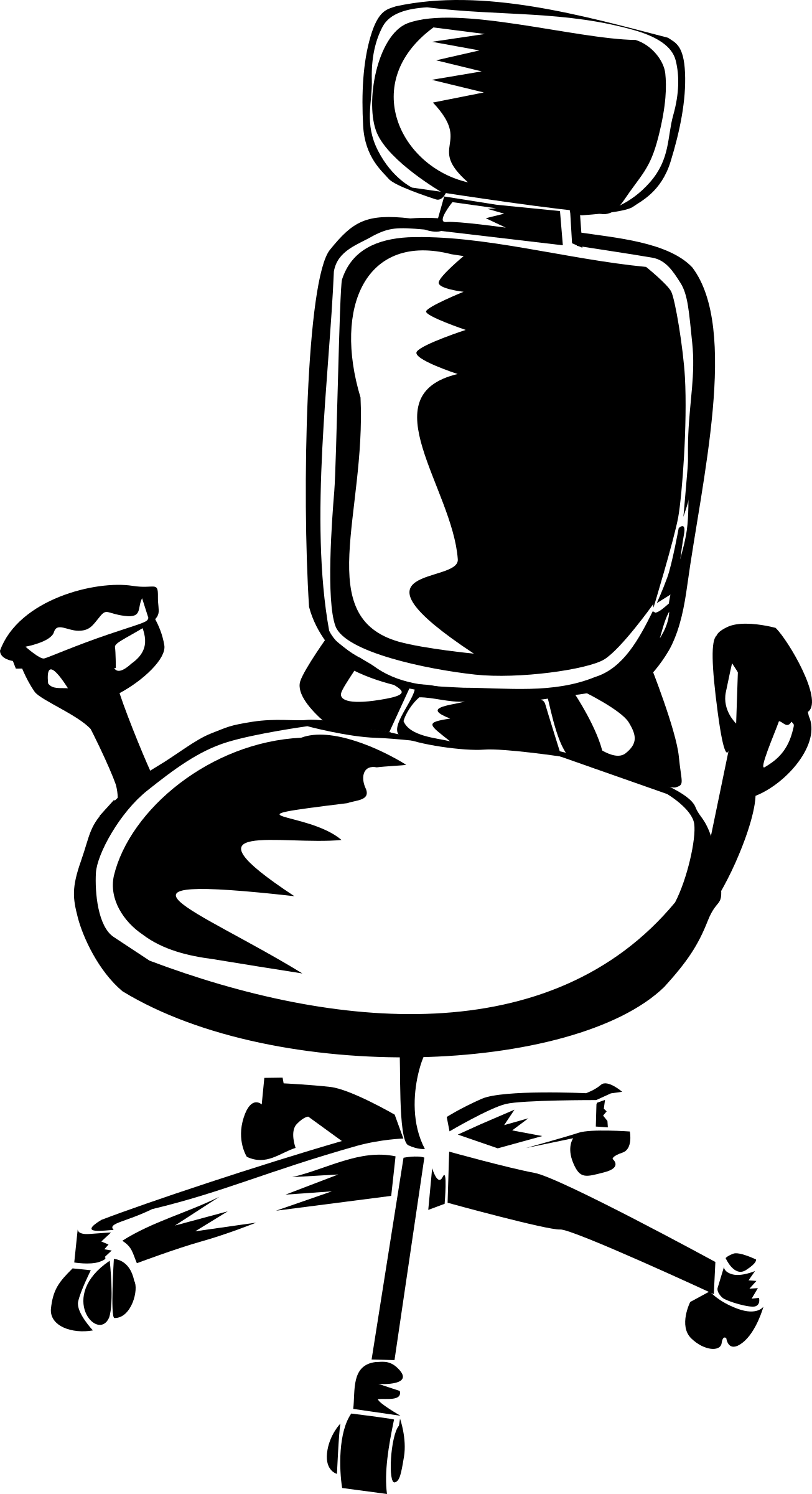 Office Chair - Desk Chair Clip Art (1305x2400)