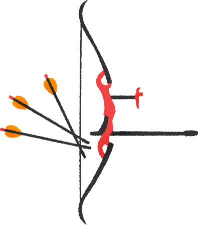 Archery Bow And Arrows - Archery Bow And Arrows (395x450)