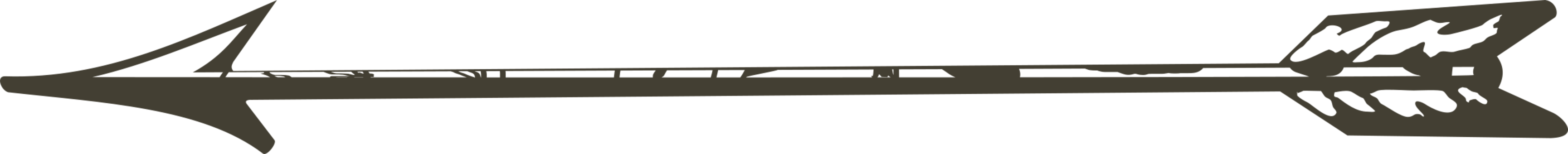 Bow And Arrow Computer Icons Archery Hunting - Vintage Arrow Vector Png (3458x340)