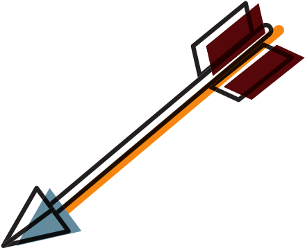 Bow Arrow Symbol Vector Icon Illustration - Triangle (550x550)