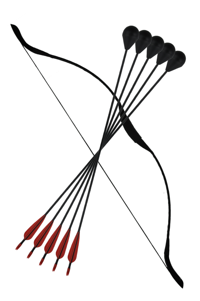 Weapon Clipart Archery - Larp Bow And Arrows (700x1054)