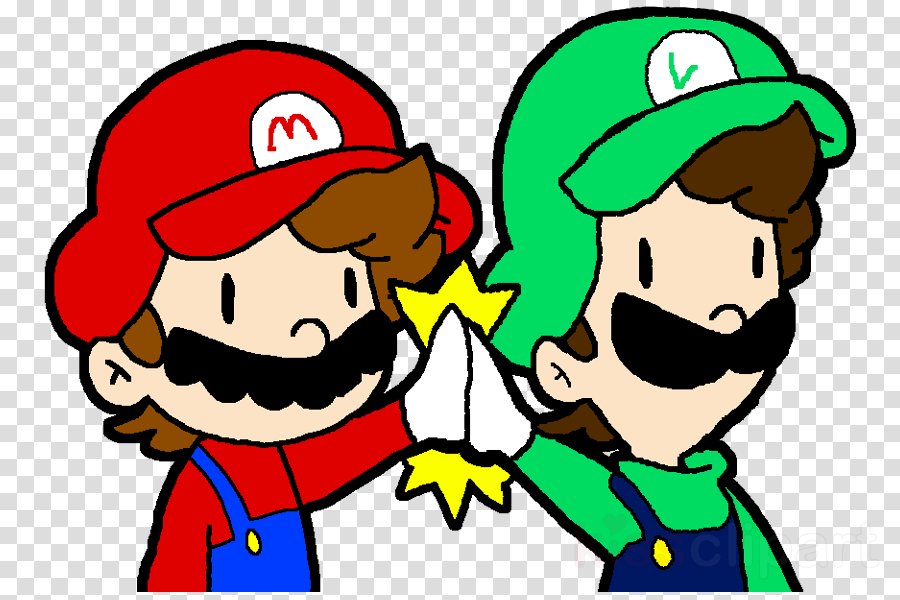 Babyabbiestar Smg4 Clipart Luigi Clip Art - Chibi Mario And Luigi (900x600)