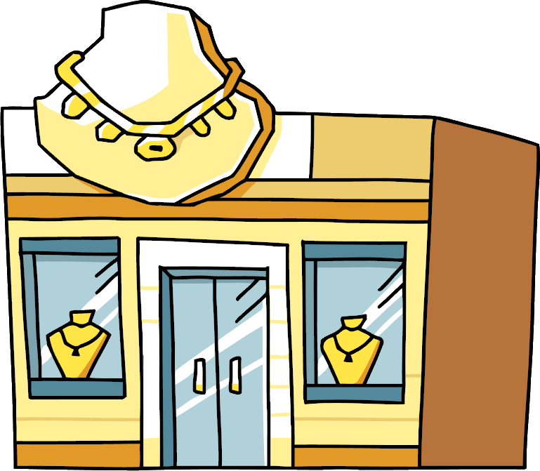 Jewelry Store - Jewelry Shop Cartoon Png (769x671)