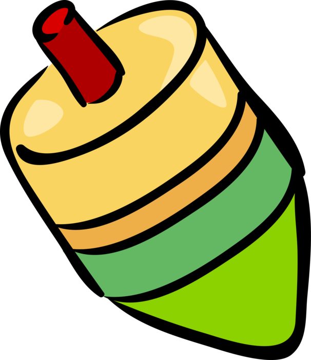 Hanukkah Dreidel Vector Image Illustration Of Holiday - Hanukkah Dreidel Vector Image Illustration Of Holiday (606x700)