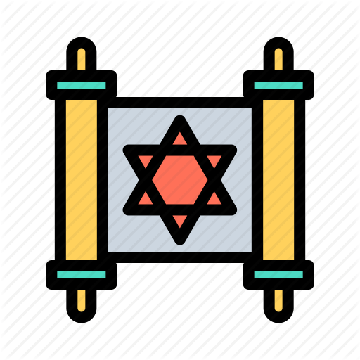 Hanukkah Israel Jewish Menorah Traditional Icon - Flag Of Israel (512x512)