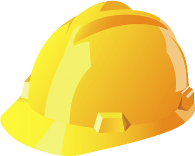 Hard Hat Clipart - Construction Worker Hat Png (428x345)