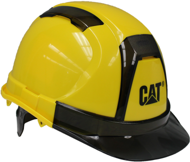 Vented Yellow Hard Hat Ansi Approved Ce Certified Cat - Cat Hard Hat (412x371)