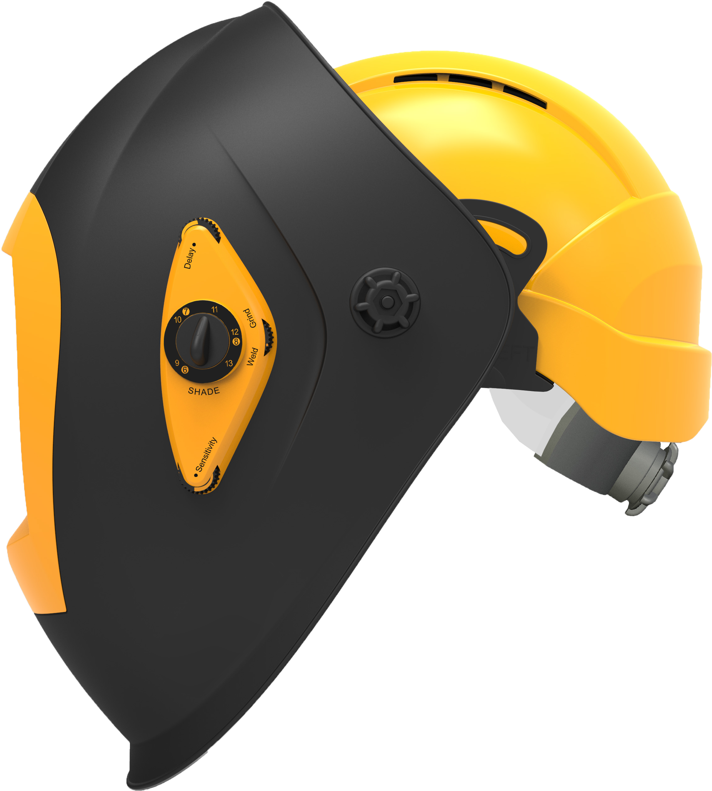 Wh70 Gds Hard Hat - Helmet With Welding Mask (2621x2825)