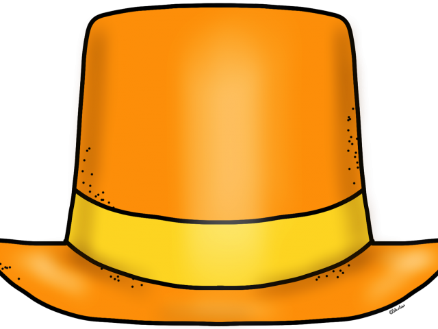 Top Hat Clipart Orange - Hat (640x480)