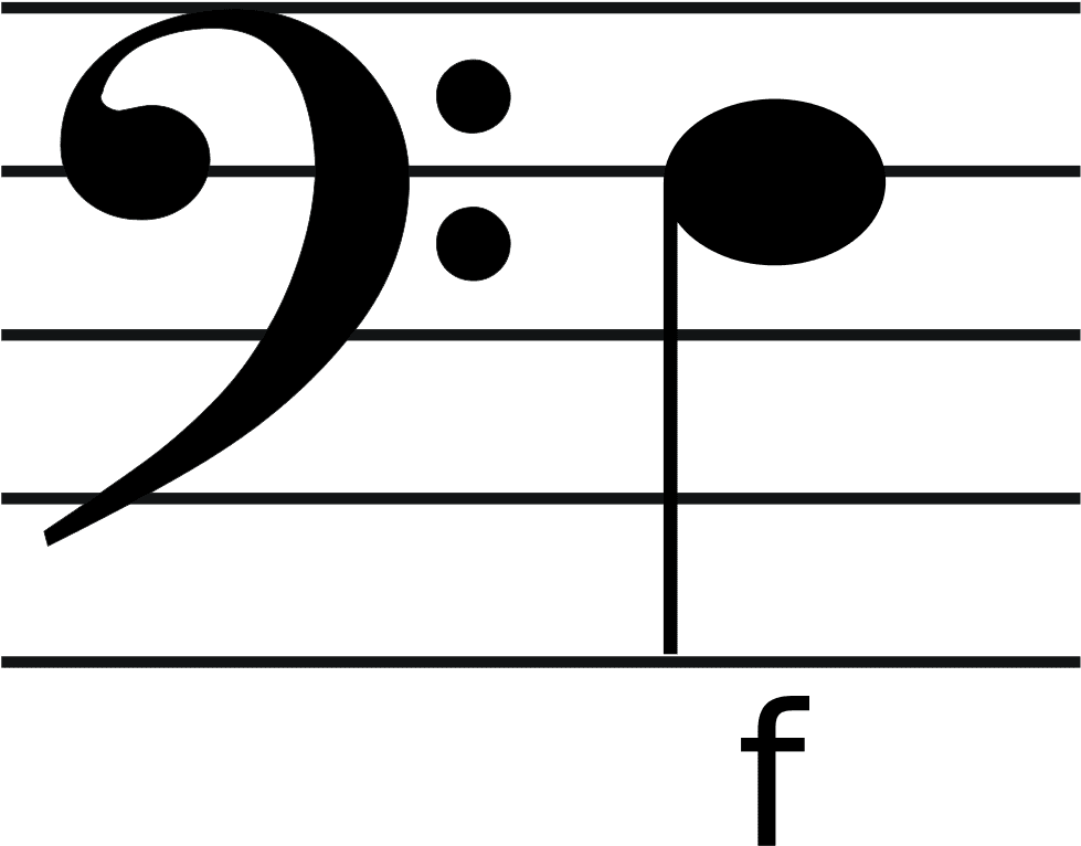 Clef Note Clipart Base - Bass Clef F Note (1000x1481)