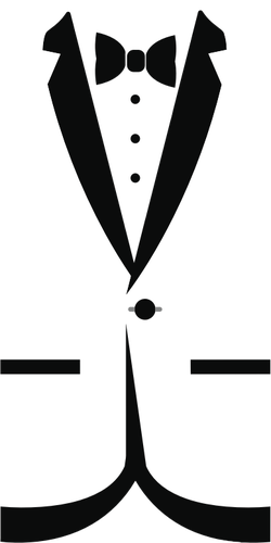 James Bond Clipart Tuxedo - Tuxedo Clipart (250x500)