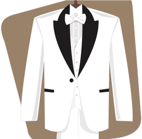 Wedding Suits And Dress Clipart , Png Download - Groom Suit For Wedding Png (489x481)