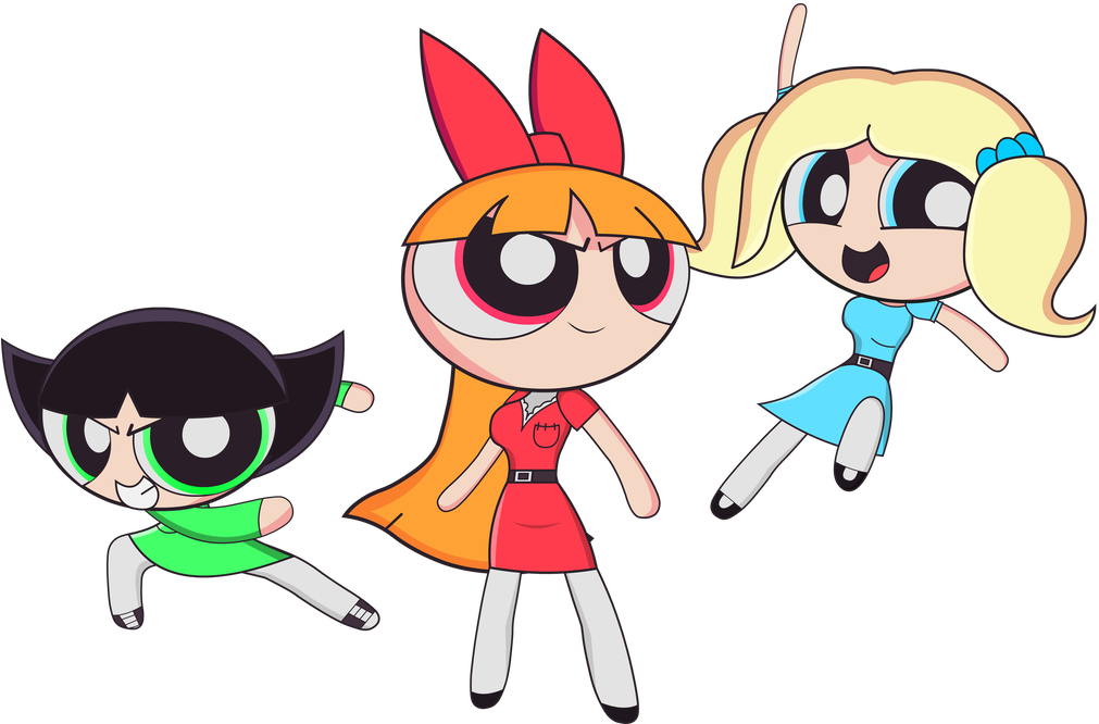 Powerpuff Suits Design By Soniclegacy1 - Cartoon (1024x665)