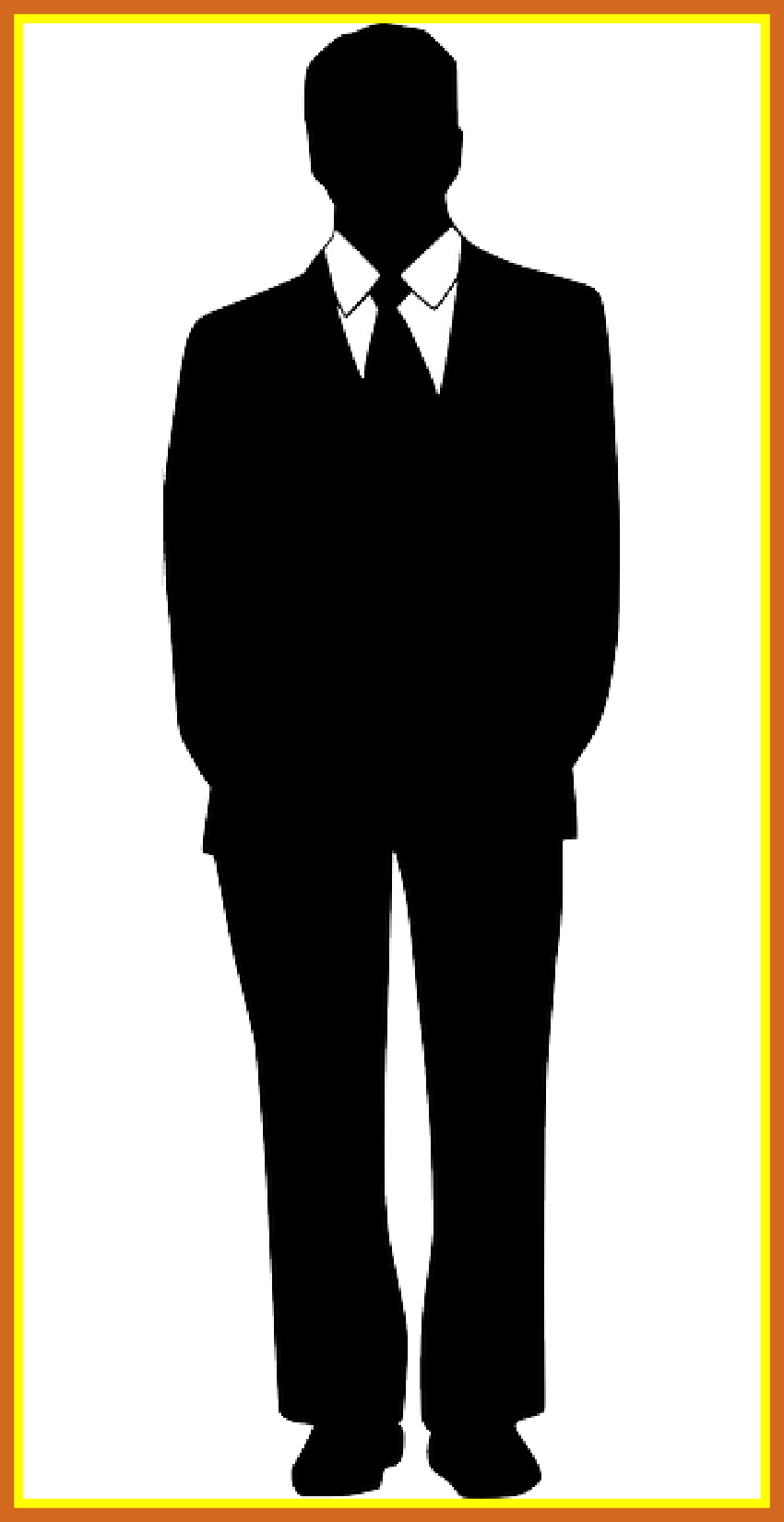 Unbelievable Business Casual Dress Code Clip Art Library - Silhouette Man Tie (850x1650)