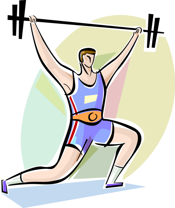 Weightlifter Lifts In Competition - Weightlifter Lifts In Competition (588x700)