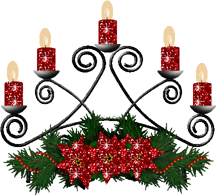 Transparent Christmas Candles Gif (447x423)