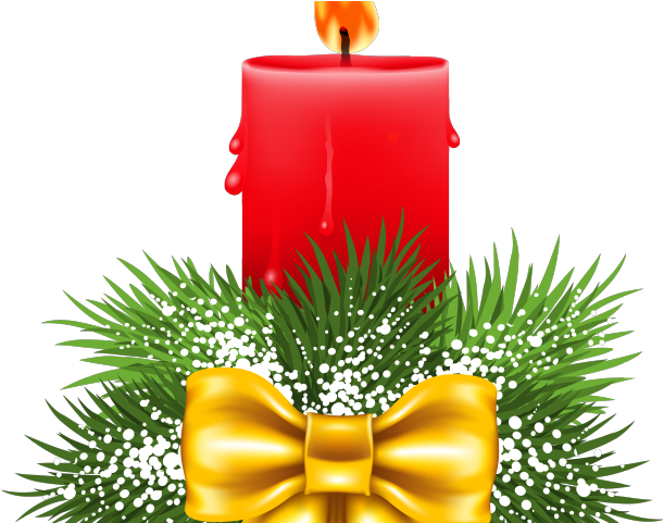 Christmas Candles Clipart - Christmas Candle Images Png (640x480)