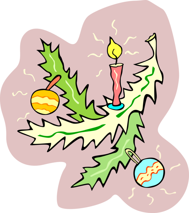 Vector Illustration Of Holiday Festive Season Christmas - Vector Illustration Of Holiday Festive Season Christmas (620x700)